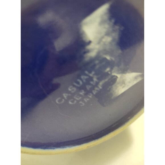 Vintage Cobalt Blue Ceramic Tea Pot by Casual Ceramics Japan 6 cup - Picture 9 of 15